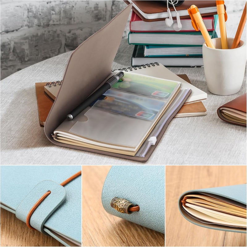 PRSTENLY Retirement Gift for Woman Men, Retirement Gifts for Women Teacher Friends Nurse Boss, Retired Going Away Goodbye Leaving Farewell Gifts for Coworkers- Happy Retirement Leather Journal - Image 2